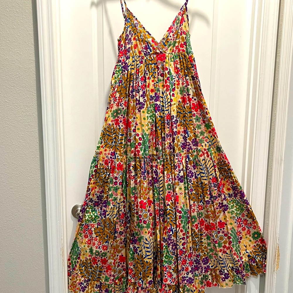 Sexy strappy Summer Floral print Dress Bohemian